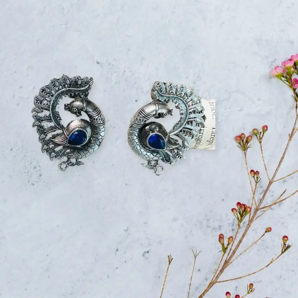 Peacock earring